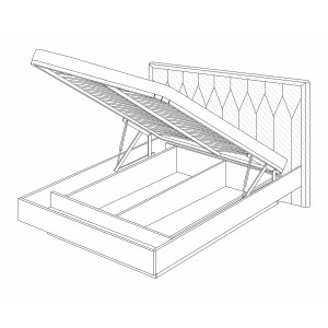 Кровать-10 с подъемным механизмом Капри 1800 Распродажа