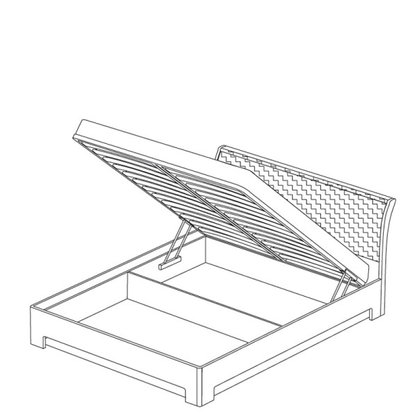 Кровать-3 с подъемным механизмом 1800 Парма Нео