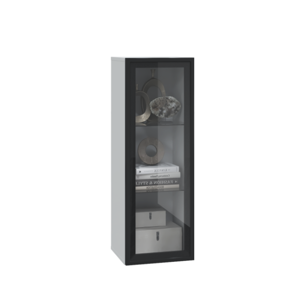 Шкаф вертикальный с 1 стекл. дв. (1000) Шарлиз