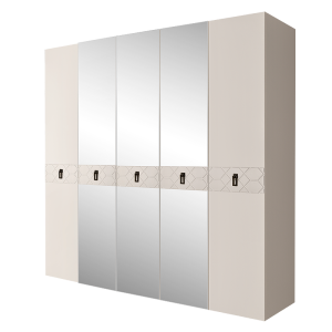 Шкаф пятидверный с зеркалами Bogemia-Farfalle
