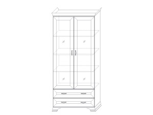 Шкаф-витрина №2 Сиена