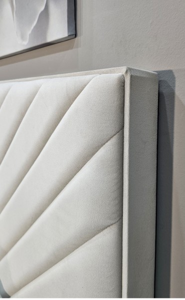 Кровать 1600 с мягким изголовьем с подъемным механизмом Кашемир