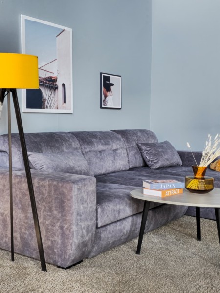 Диван-кровать трехместный с боковинами и оттоманкой Бостон 037