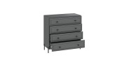 Комод «Пандора» - 414.004.000 Серый графит, Графит матовый