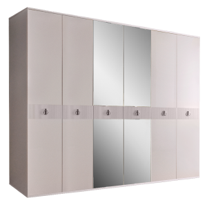 Шкаф шестидверный с зеркалами Римини Соло