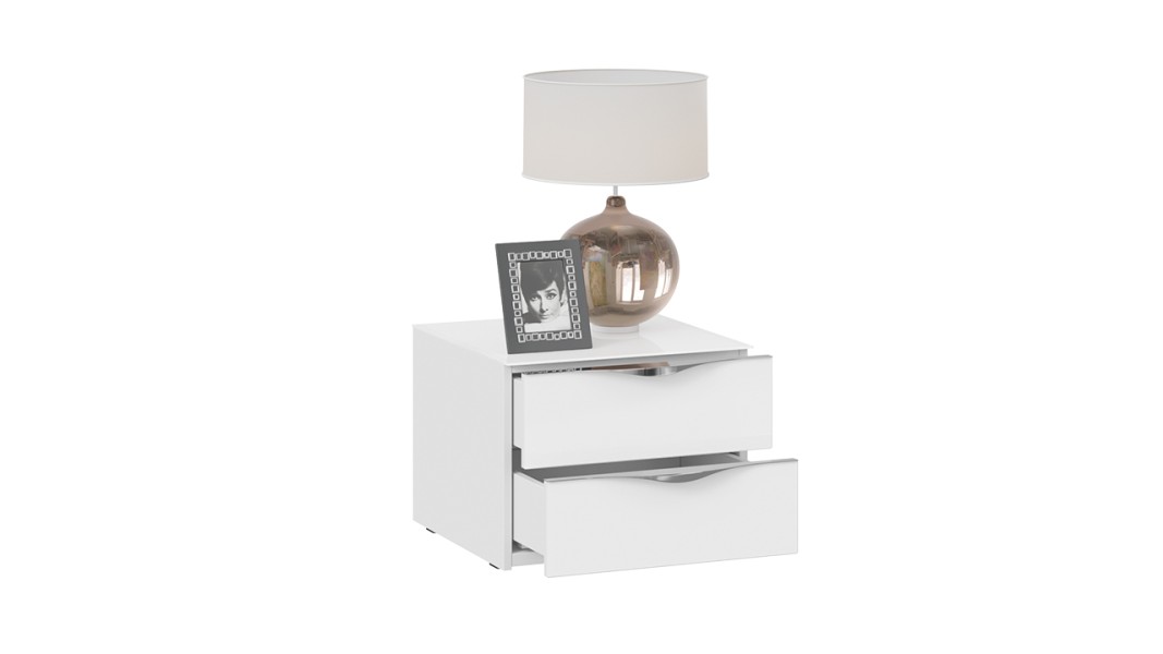 Тумба прикроватная 2 ящика Глосс 2 Распродажа