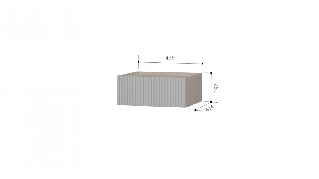 Тумба прикроватная подвесная Тефея